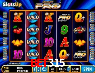 Jackpots e promoções na bet315